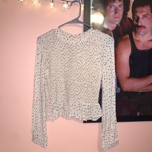 NWT polka dot blouse